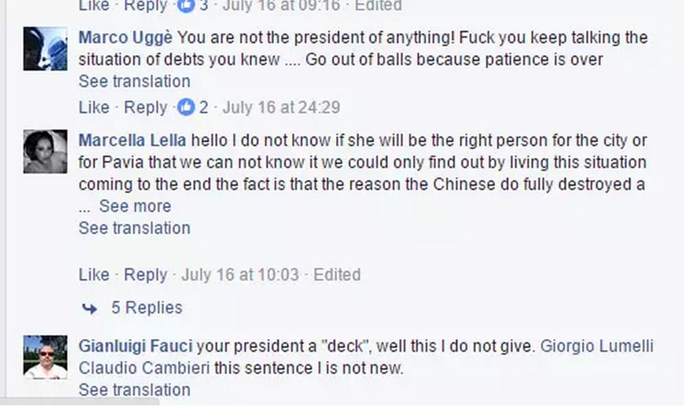 AC帕維亞被努切利這個(gè)傀儡接手后，不少球迷在社交媒體上大罵俱樂部管理層